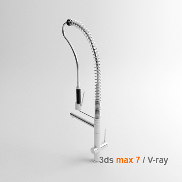 designed italy 3d max - Gessi OXYGEN HI-TECH Professional Tap by lajhar